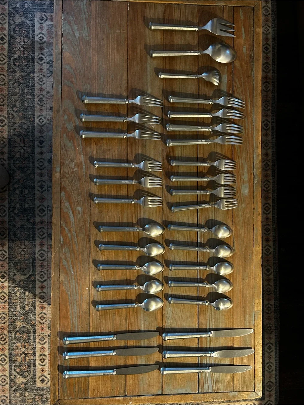 Gorham Octette Pewter Satin Stainless Flatware